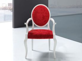 Tapicerías Borrás silla con tapizado rojo 