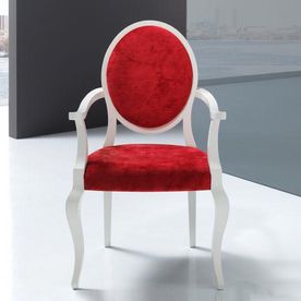 Tapicerías Borrás silla con tapizado rojo 